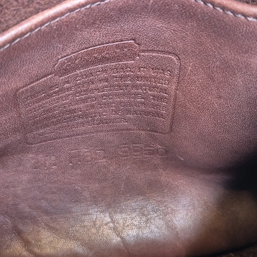 Coach Janice Legacy Dark Brown Leather Shoulder Bag 9950 - Picture 15 of 17